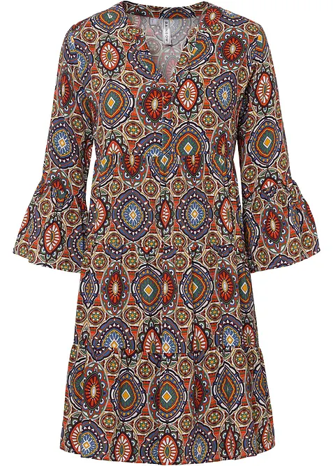 Miniklänning i följsam viskos, bonprix