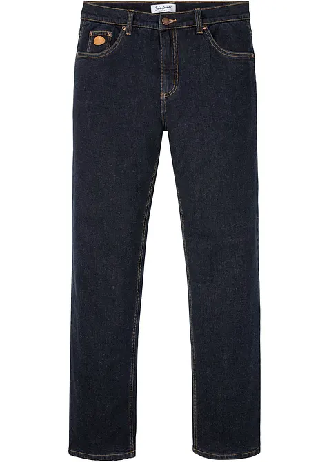Stretchiga fodrade jeans, Classic Fit med värmande fleecefoder, bonprix