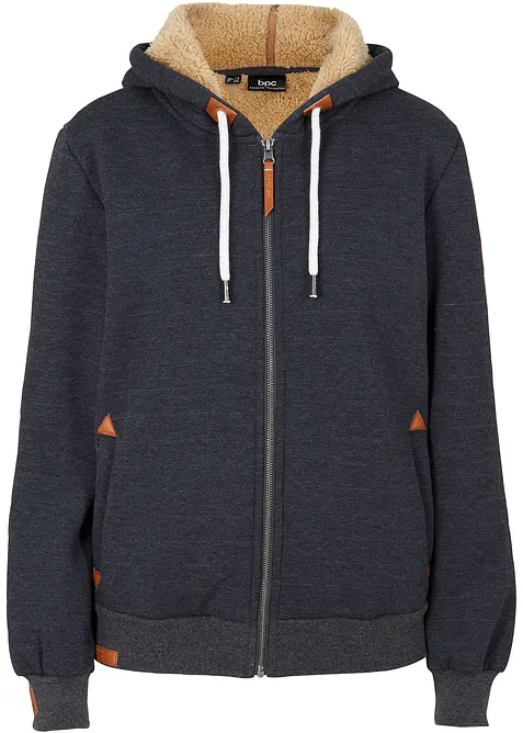 Munkjacka med teddyfoder, bonprix