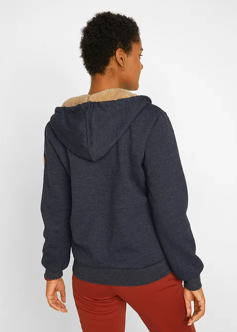 Munkjacka med teddyfoder, bonprix