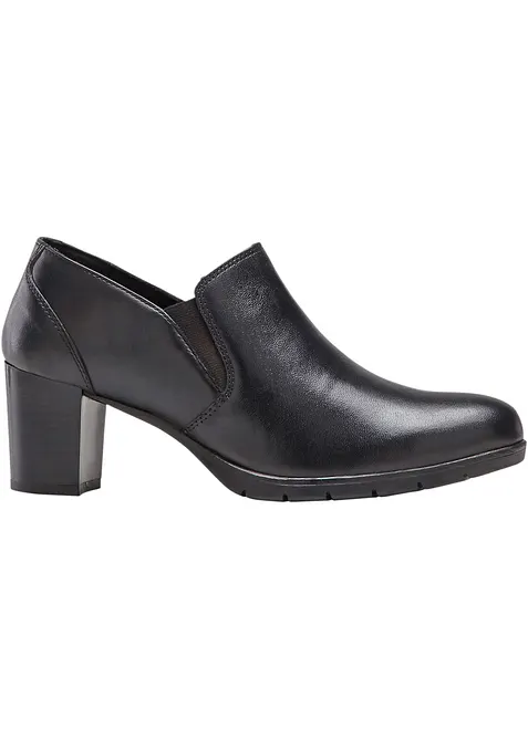 High front-pumps i skinn, bonprix