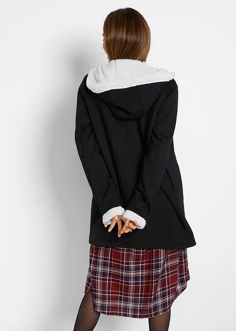 Munkjacka med teddyfoder, bonprix