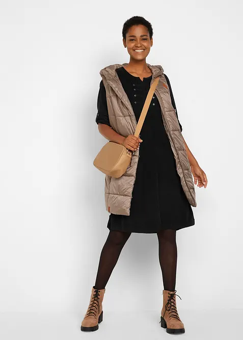 Blusklänning i ren bomullsmanchester, bonprix