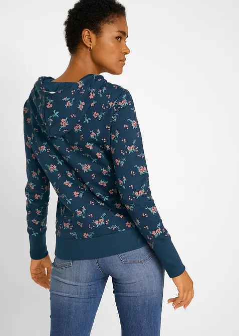 Luvtröja med dragband, av ren bomull, bonprix