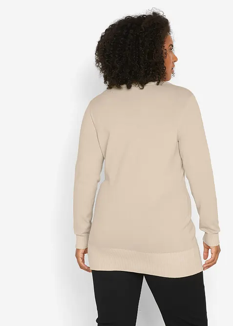 L&aring;ng bastr&ouml;ja med V-ringning, bonprix