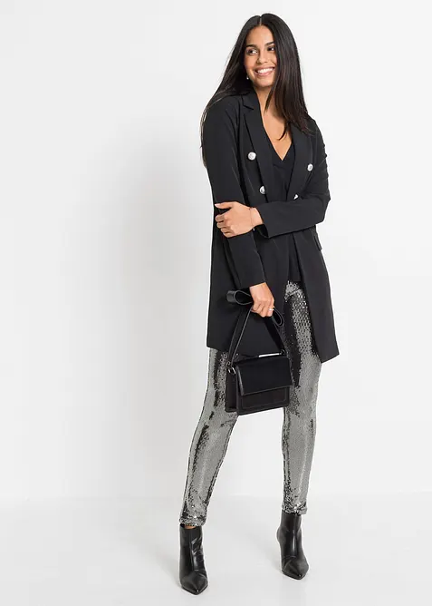 Linne i mjuk viskosmix, bonprix