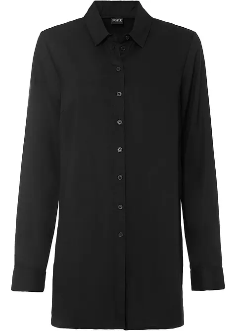 Skjortblus i mjuk viskos, bonprix