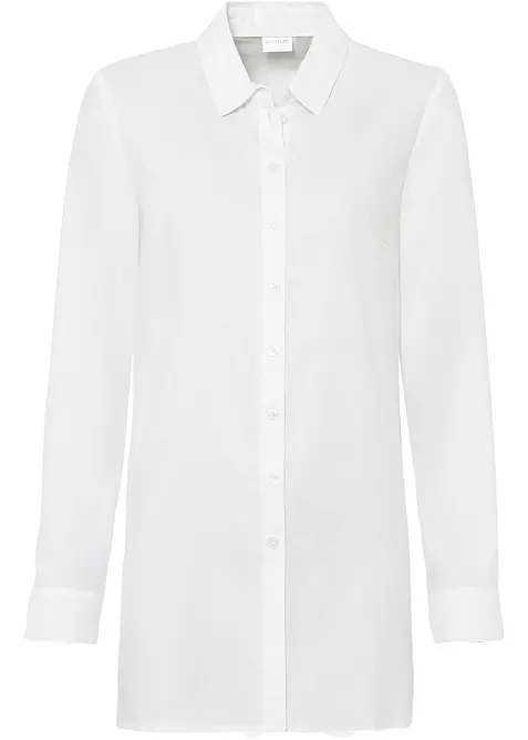Skjortblus i mjuk viskos, bonprix