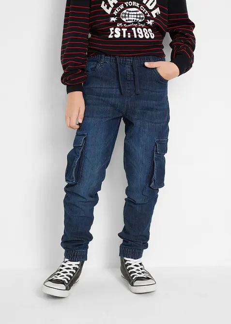 Dra på-jeans, Slim Fit, Stretch, bonprix