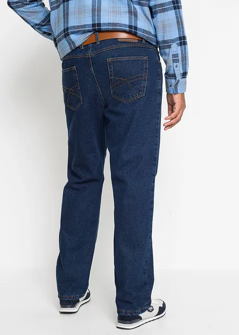 Classic Fit Jeans med mjukt flanellfoder, Straight, bonprix