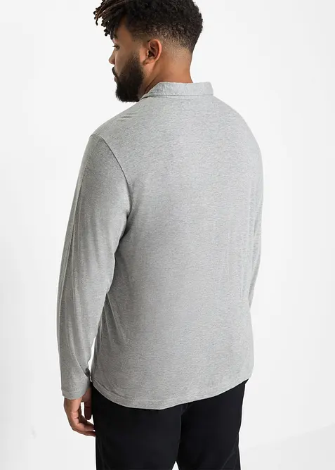 Långärmad pikétröja (2-pack), bonprix