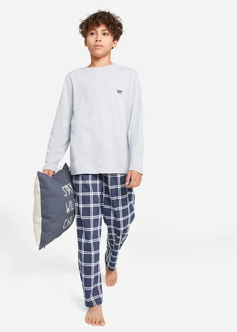 Barnpyjamas med ekologisk bomull (4 delar), bonprix