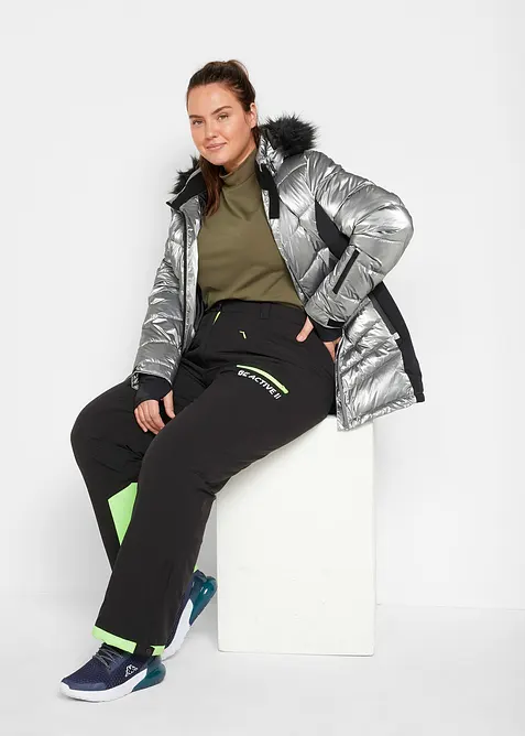 Vattentät funktionstermobyxa med snölås, raka ben, bonprix