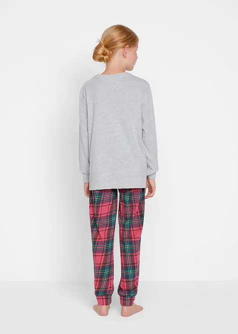 Pyjamas i mjuk bomull (2 delar), bonprix
