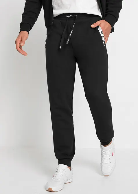 Joggingbyxa med sportiga detaljer, bonprix