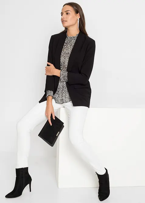 Lång kavaj av viskosmix, bonprix