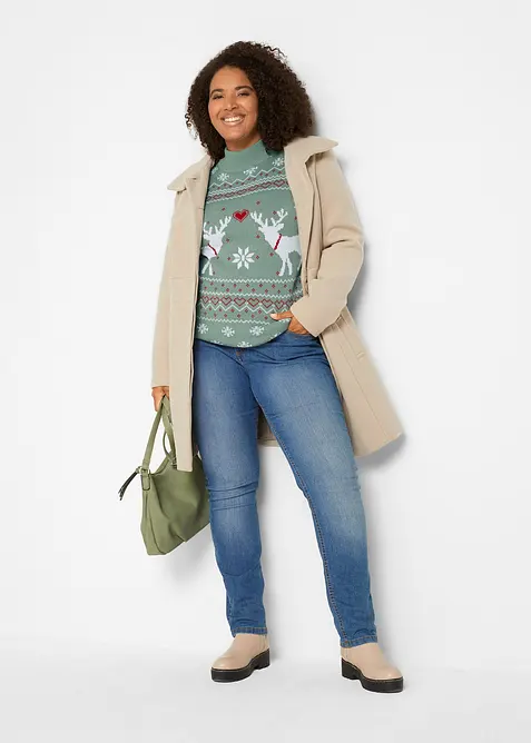 Tr&ouml;ja med halvpolokrage, bonprix