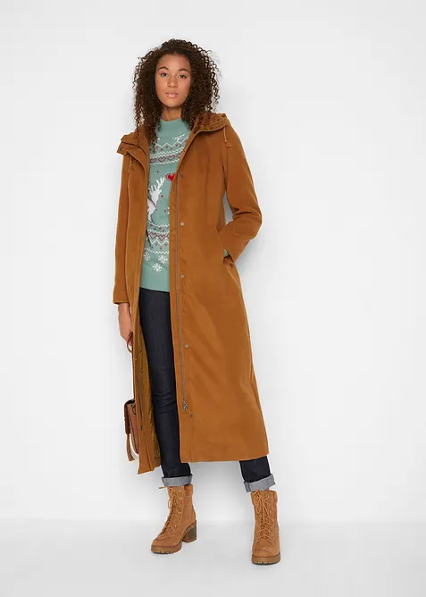 Tröja med halvpolokrage, bonprix