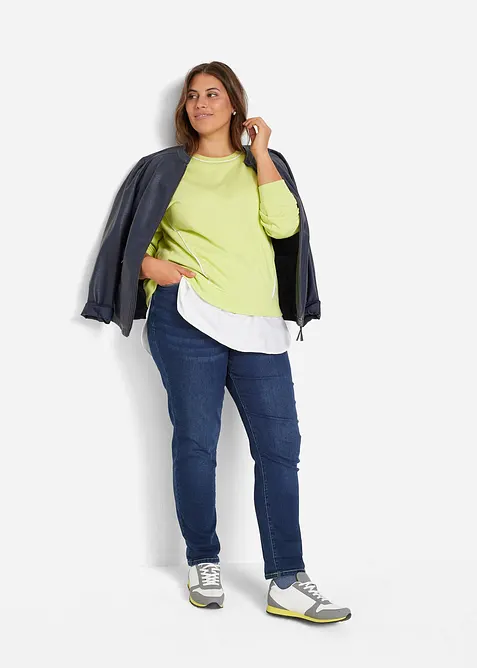 &Ouml;verdelsf&ouml;rl&auml;ngare med bluslook (2-pack), bonprix