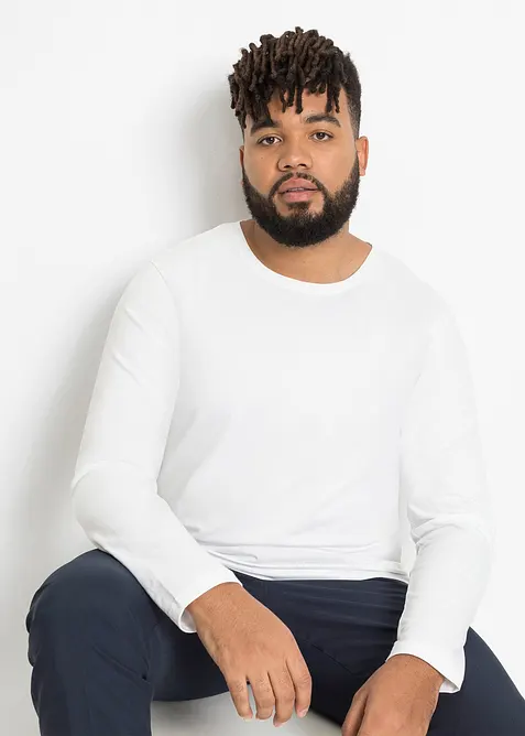 L&aring;ng&auml;rmad T-shirt (3-pack), bonprix