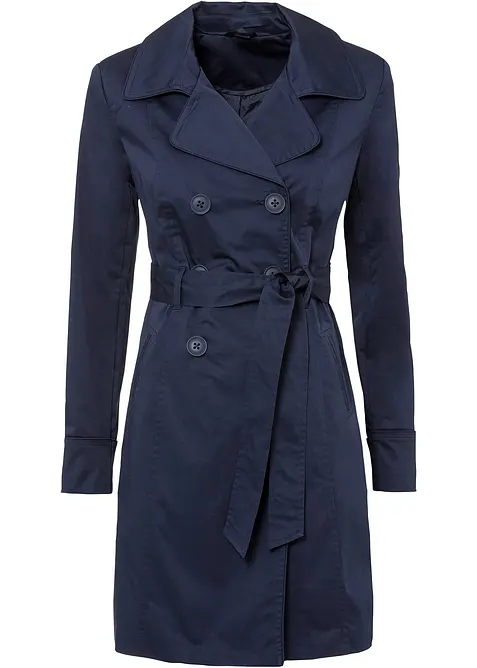 Trenchcoat av bomull, bonprix