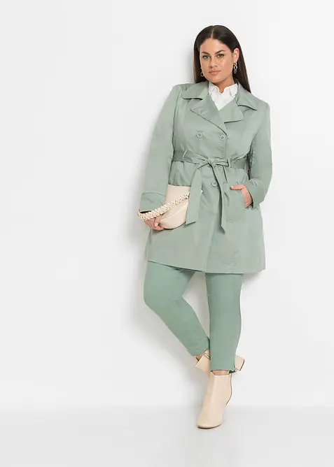 Trenchcoat av bomull, bonprix