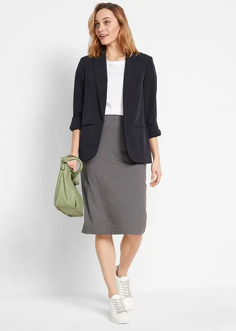 Stretchig jerseykjol (2-pack), bonprix