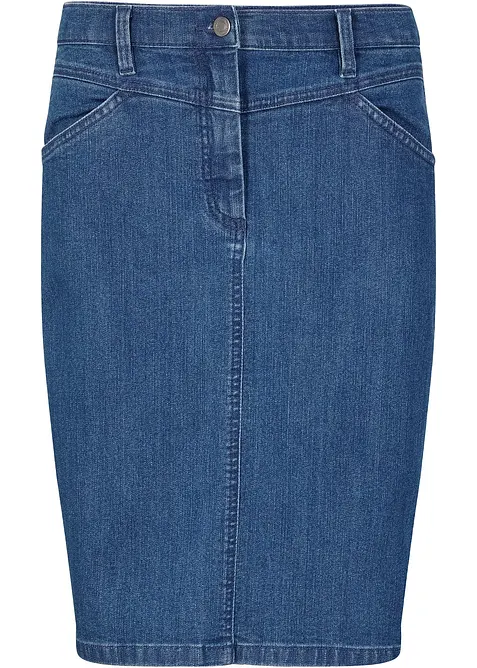 Jeanskjol med stretch, bonprix