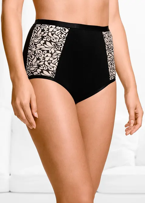 Midjetrosa med ekologisk bomull (4-pack), bonprix