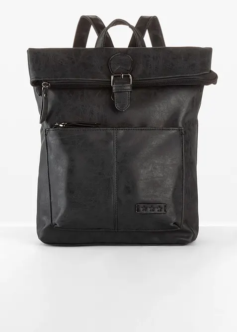 Ryggsäck med ytterfack och rosettdetalj, bonprix