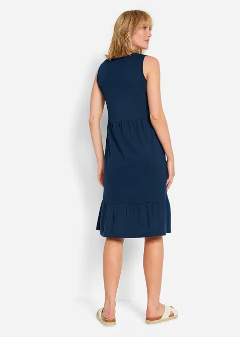 Jerseyklänning i ren bomull, bonprix