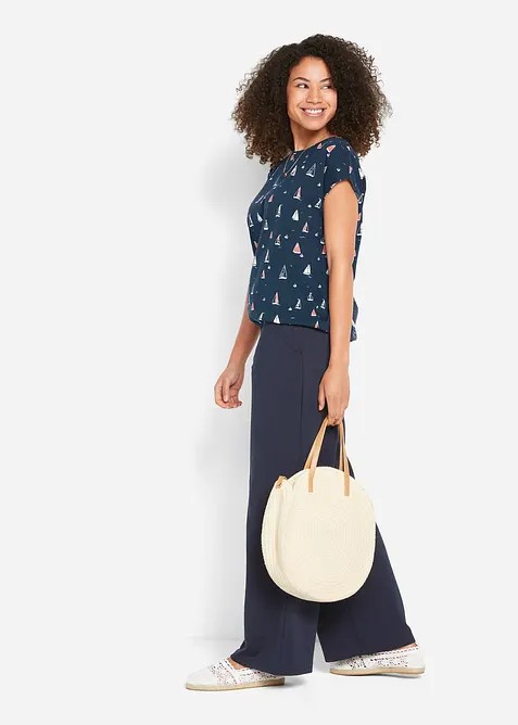 Sk&ouml;n T-shirt, kort&auml;rmad, bonprix