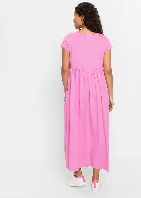 Jerseyklänning i ekologisk bomull, bonprix