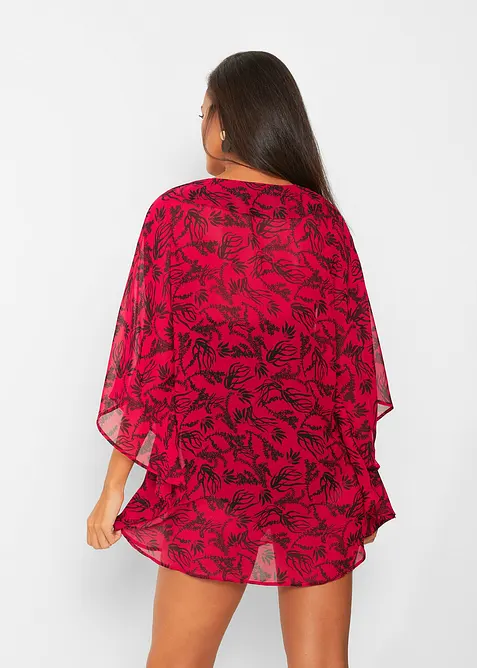 Strandtunika i tunn chiffong, bonprix