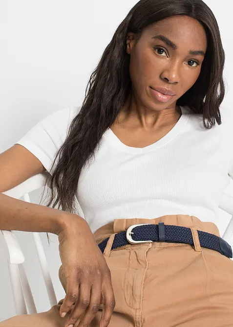 Stretchskärp med flätad look, bonprix