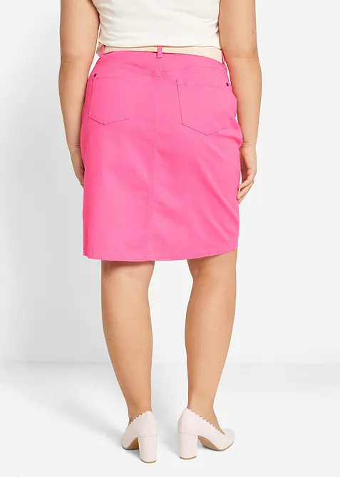 Jeanskjol med stretch, bonprix