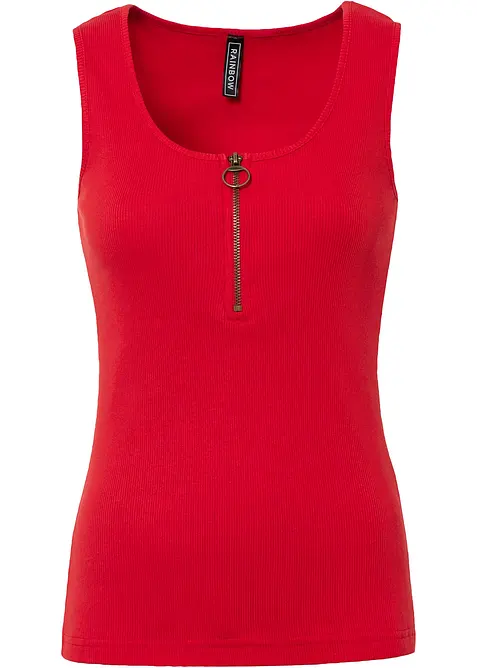 Ribbstickat linne av ren bomull, bonprix