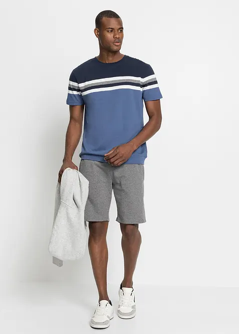 T-shirt med bekvämt snitt i ren bomull, bonprix