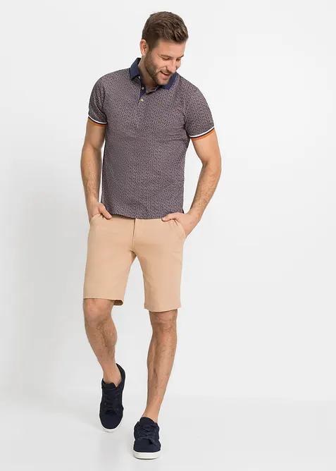 Pikétröja i bomullsjersey, korta ärmar, bonprix