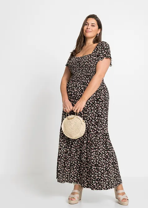 Maxiklänning av viskosmix, bonprix