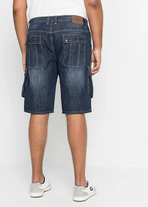 Jeansshorts i cargomodell, normal passform, bonprix