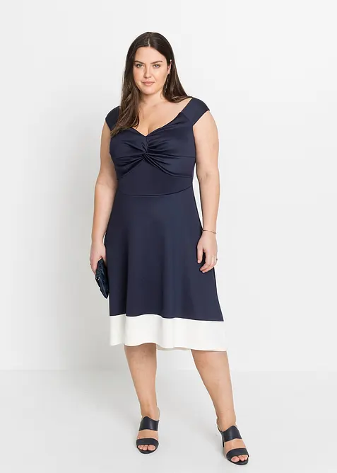 Singoallaklänning med knutdetalj, bonprix