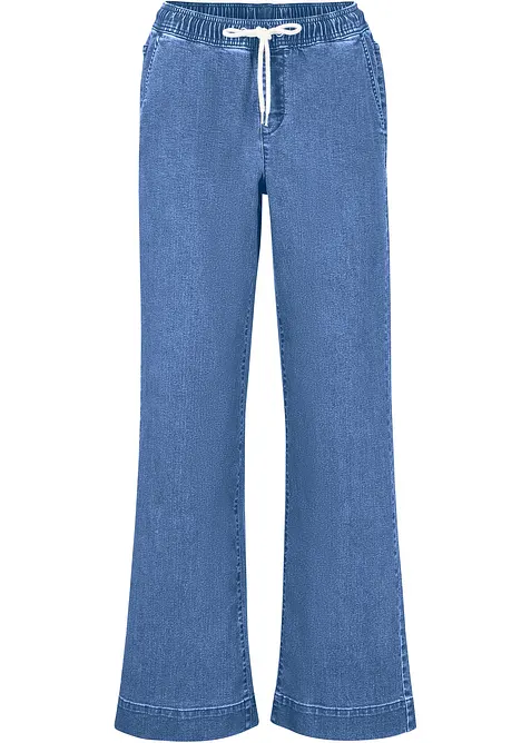 Stretch Wide Leg Jeans Mid Waist, bonprix