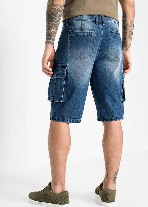 Jeansshorts med cargofickor, Relaxed Fit, bonprix