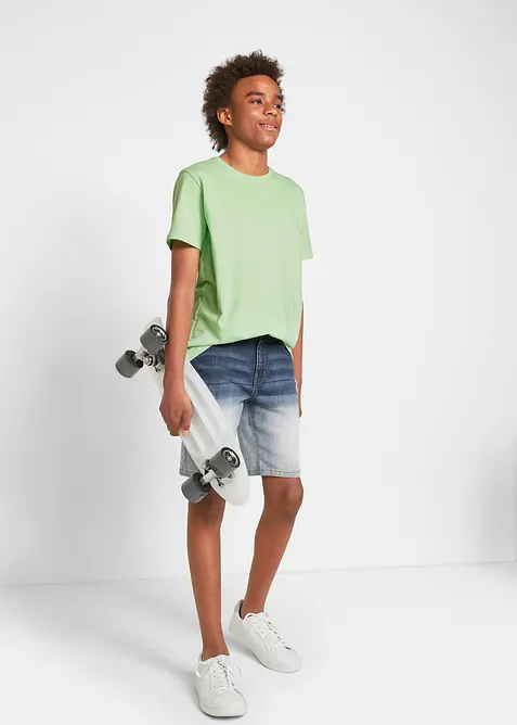 T-shirt (3-pack) i ren bomull, bonprix