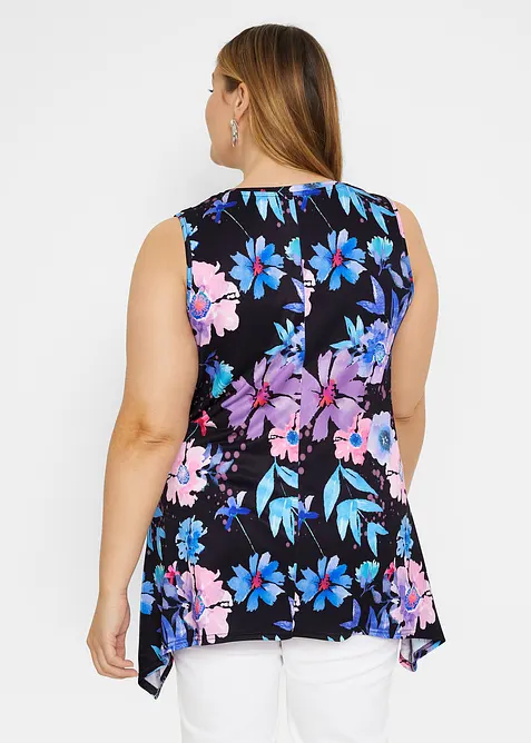 Longshirt med flikar i nederkanten, bonprix