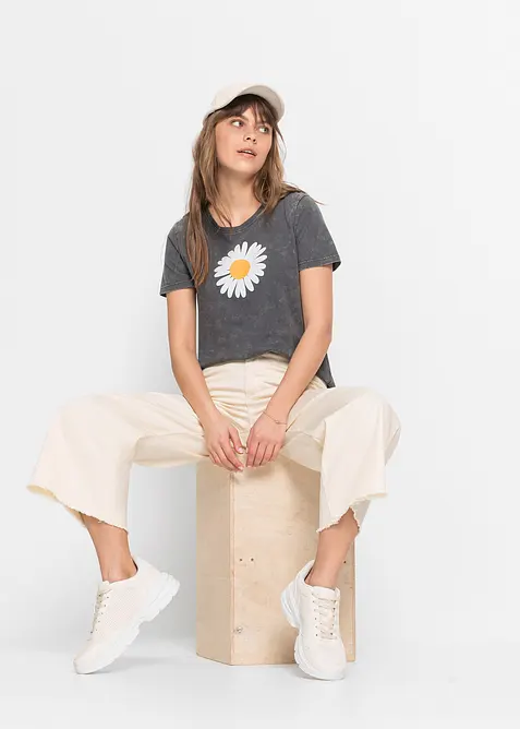 T-shirt i ren ekologisk bomull, bonprix