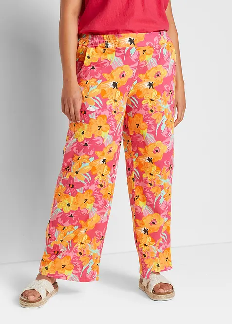 Palazzobyxa i jersey av mjuk viskosmix, bonprix