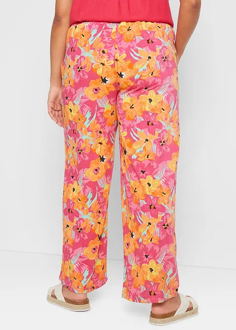 Palazzobyxa i jersey av mjuk viskosmix, bonprix