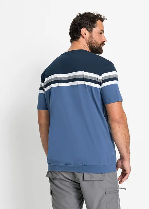 T-shirt med bekvämt snitt i ren bomull, bonprix